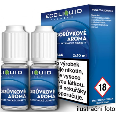 Liquid Ecoliquid Premium 2Pack Blueberry 2x10 ml - 18 mg