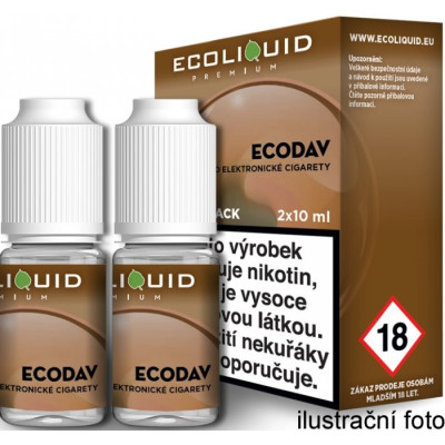 Liquid Ecoliquid Premium 2Pack ECODAV 2x10 ml - 6 mg