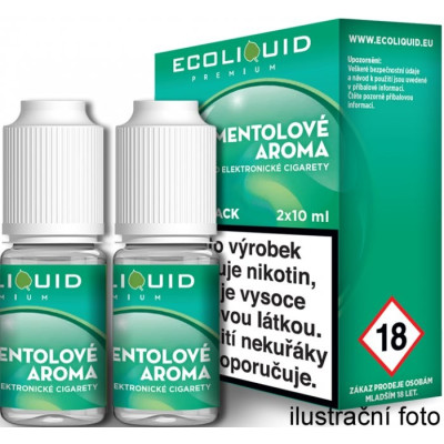 Liquid Ecoliquid Premium 2Pack Menthol 2x10 ml - 6 mg