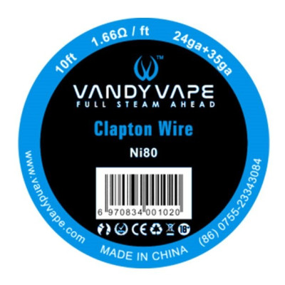Vandy Vape Clapton Ni80 odporový drát 24GA+35GA - 3 m