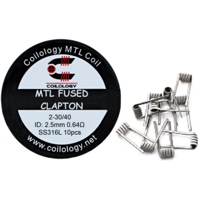 Coilology MTL Fused Clapton předmotané spirálky SS316 0,64ohm 10ks