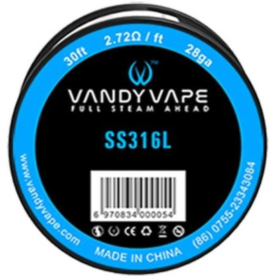 Vandy Vape SS316 odporový drát 28GA - 9m