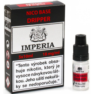 Nikotinová báze CZ IMPERIA Dripper 5x10 ml PG30-VG70 18mg