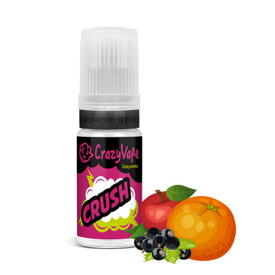 Příchuť CrazyVape 10 ml CRUSH (Černý rybíz, jablko, pomeranč)