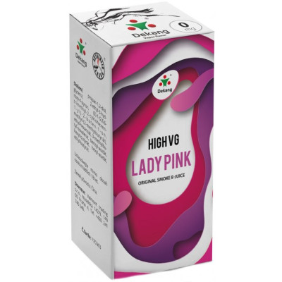 Liquid Dekang High VG Lady Pink 10 ml - 0 mg