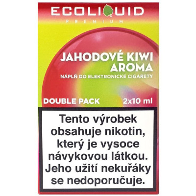 Liquid Ecoliquid Premium 2Pack Strawberry Kiwi 2x10 ml - 6 mg