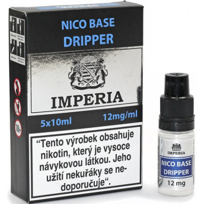 Nikotinová báze CZ IMPERIA Dripper 5x10 ml PG30-VG70 12mg
