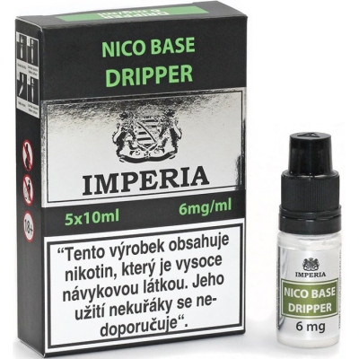 Nikotinová báze CZ IMPERIA Dripper 5x10 ml PG30-VG70 6mg