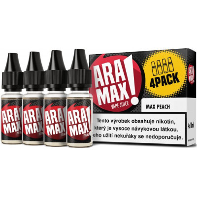 Liquid ARAMAX 4Pack Max Peach 4x10ml-3mg