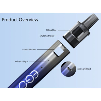 Joyetech eGo AIO AST Pod elektronická cigareta 1000mAh Sapphire Blue