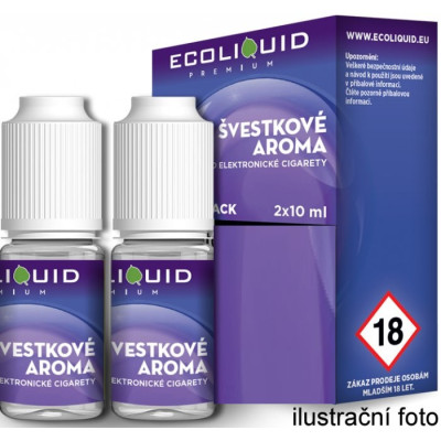 Liquid Ecoliquid Premium 2Pack Plum 2x10ml - 0mg (Švestka)