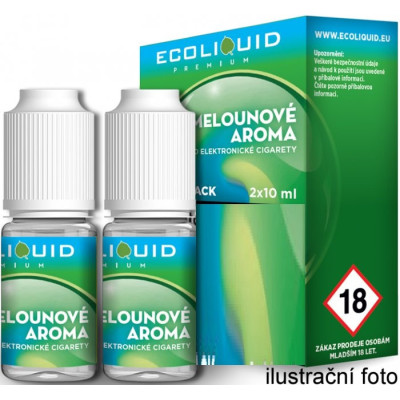 Liquid Ecoliquid Premium 2Pack ICE Melon 2x10ml - 0mg (Svěží meloun)