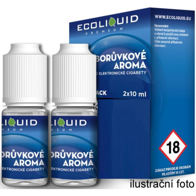 Liquid Ecoliquid Premium 2Pack Blueberry 2x10ml - 0mg (Borůvka)
