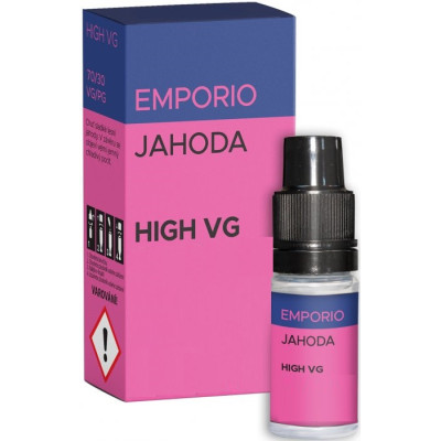Liquid EMPORIO High VG Strawberry 10 ml - 0 mg