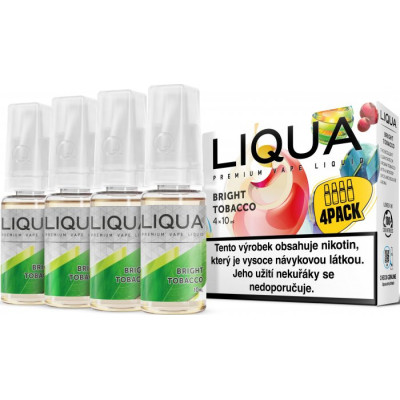 LIQUA 4Pack Bright tobacco 4x10ml-3mg