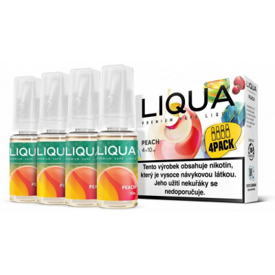 Liquid LIQUA Elements 4Pack Peach 4x10ml-3mg