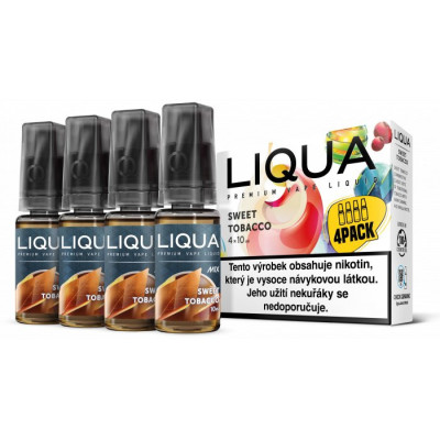 LIQUA 4Pack Sweet Tobacco 4x10ml-3mg