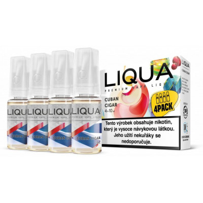 Liquid LIQUA Elements 4Pack Cuban Cigar tobacco 4x10ml-6mg