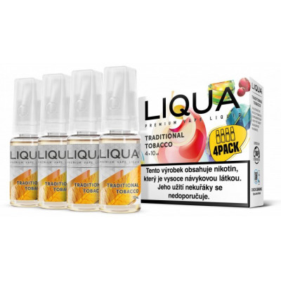 Liquid LIQUA Elements 4Pack Traditional tobacco 4x10ml-6mg