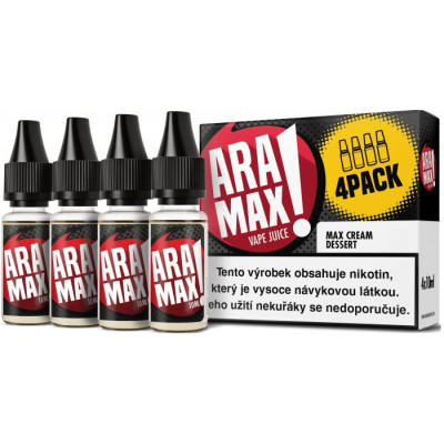 Liquid ARAMAX 4Pack Max Cream Dessert 4x10ml-6mg