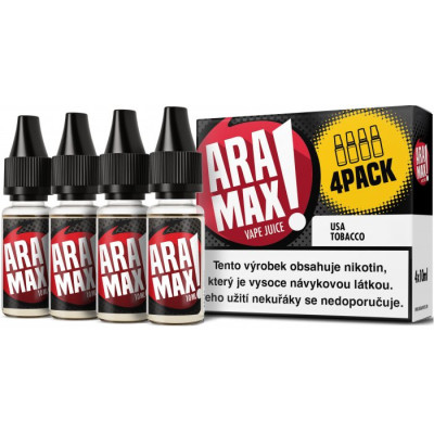 Liquid ARAMAX 4Pack USA Tobacco 4x10 ml-12mg