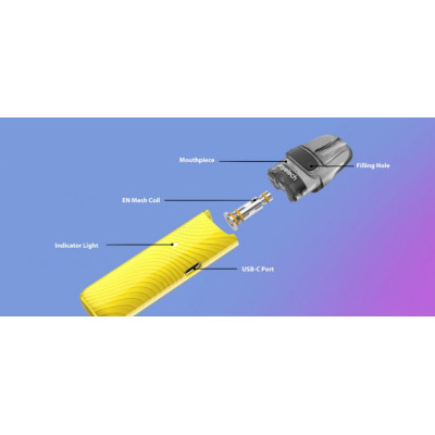 Joyetech EVIO Gleam Pod elektronická cigareta 900mAh Brilliant Purple