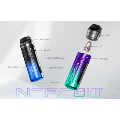 Smoktech NORD C 50W elektronická cigareta 1800mAh Orange Blue