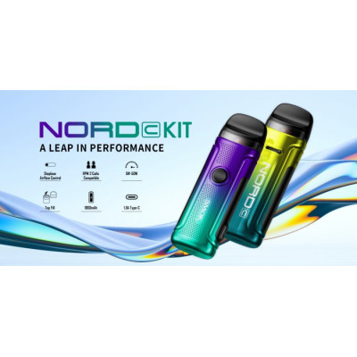 Smoktech NORD C 50W elektronická cigareta 1800mAh Transparent Black
