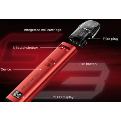 Uwell Caliburn G3 elektronická cigareta 900mAh Green
