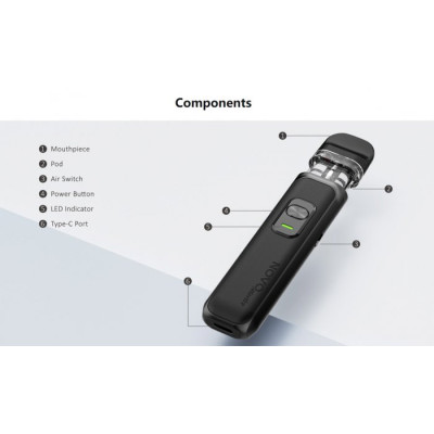 Smoktech NOVO MASTER elektronická cigareta 1000mAh Black Carbon Fiber