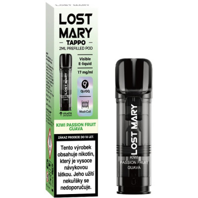 LOST MARY TAPPO Pods cartridge 1Pack Kiwi Passion Fruit Guava 17mg
