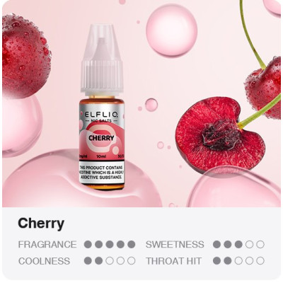 Liquid ELFLIQ Nic SALT Cherry 10ml - 10mg