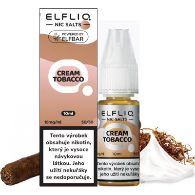 Liquid ELFLIQ Nic SALT Cream Tobacco 10ml - 10mg