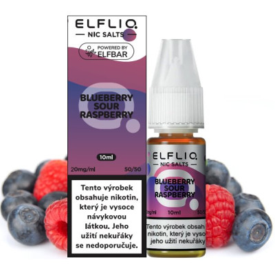 Liquid ELFLIQ Nic SALT Blueberry Sour Raspberry 10ml - 20mg