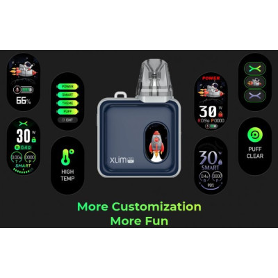 OXVA Xlim SQ Pro elektronická cigareta 1200mAh Black Leather