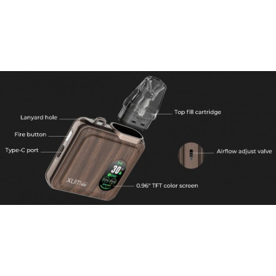 OXVA Xlim SQ Pro elektronická cigareta 1200mAh Blue Leather