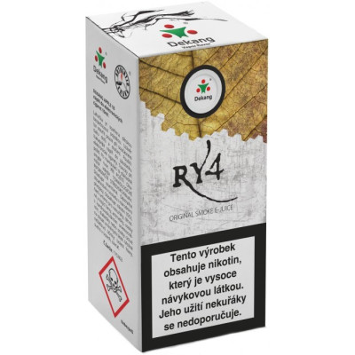 Liquid Dekang RY4 10ml - 6mg (Směs karamelu, vanilky a tabáku)