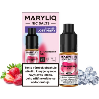 Liquid MARYLIQ Nic SALT Strawberry Ice 10ml - 20mg