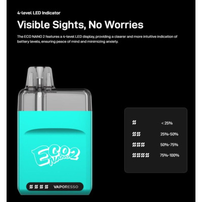 Vaporesso ECO Nano 2 Pod elektronická cigareta 1000mAh Cali Blue