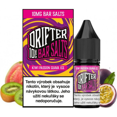 Liquid Drifter Bar Salts Kiwi Passionfruit Guava Ice 10ml - 10mg