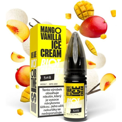 Liquid Riot BAR EDTN Salt Mango Vanilla Ice Cream (Mangovo-vanilková zmrzlina) 10ml-20mg