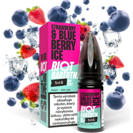 Liquid Riot BAR EDTN Salt Strawberry Blueberry Ice (Ledová borůvka s jahodou) 10ml-10mg