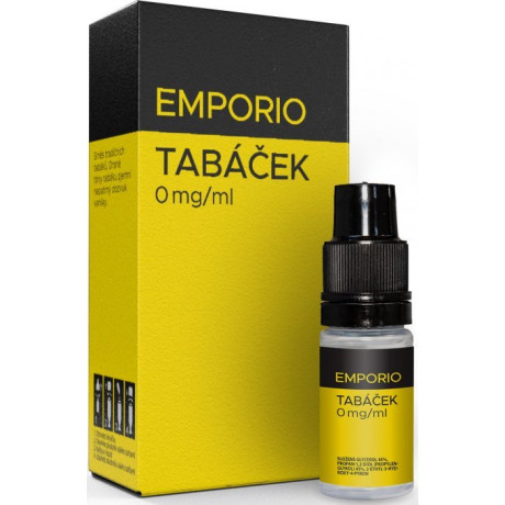 Liquid EMPORIO Tabáček 10ml - 0mg