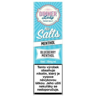 Liquid Dinner Lady Nic SALT Blueberry Menthol 10ml - 20mg