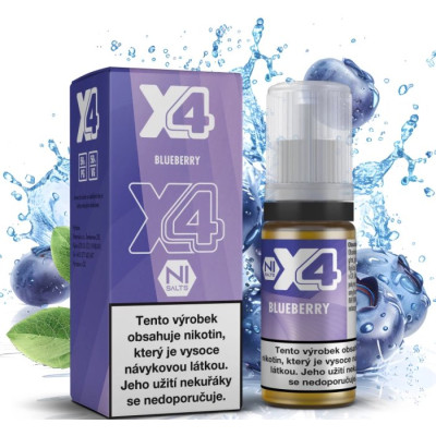 Liquid X4 Bar Juice - Borůvka (Blueberry) 10ml - 20mg