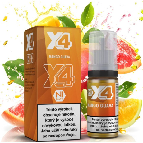 Liquid X4 Bar Juice - Mango a guava (Mango Guava) 10ml - 10mg