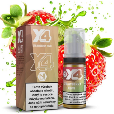 Liquid X4 Bar Juice - Jahoda a kiwi (Strawberry Kiwi) 10ml - 20mg