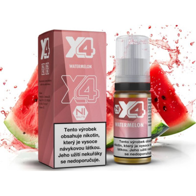 Liquid X4 Bar Juice - Vodní meloun (Watermelon) 10ml - 10mg