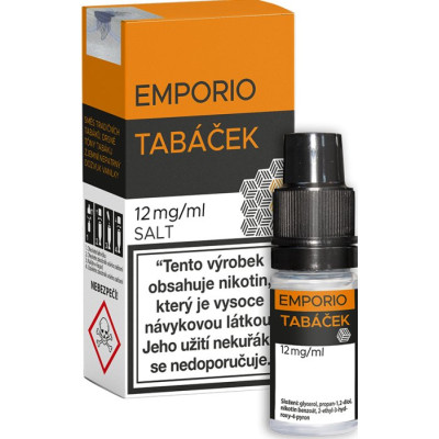 Liquid EMPORIO SALT Tobacco (Tabáček) 10ml - 12mg