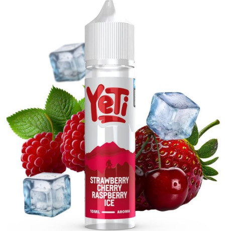 Příchuť Yeti Summit Series S&V 10ml Strawberry Cherry Raspberry Ice (Ledová jahoda, třešeň a malina)